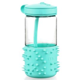 Melii Spikey Water Bottle Mint 17oz / Sensory Exploration with Soft Silicone Spikes - Leak Proof, BPA Free, Durable Tritan Construction - Ideal for Home, Lunch Box 