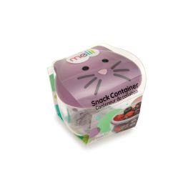 Melii Snack Container Purple Cat