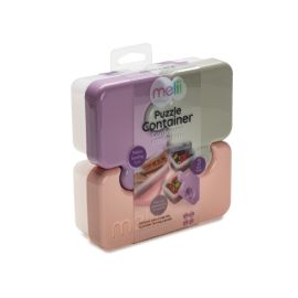 Melii Puzzle Food Container - Pink, Purple, Grey