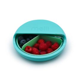 Melii Spin 3 Compartment Snack Container  Turquoise