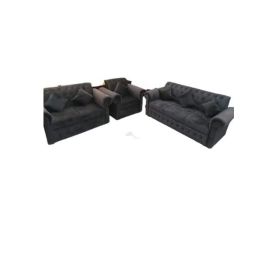 Maharat Al Bahar 5– Seater sofa set - 1+1+3- Dark Grey 190x80x80cm