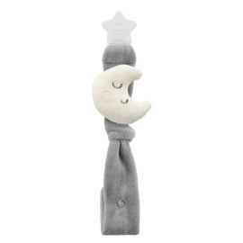 Babyjem Pacifier Moon Holder, Newborn, Grey, 0 Months+