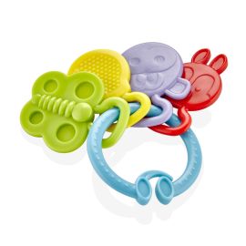 Babyjem Rattle Teether, 3+ Months, Blue