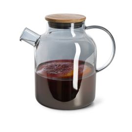 Tea Pot 1800 ml With Steel Infuser (Heat Resistant Glass)