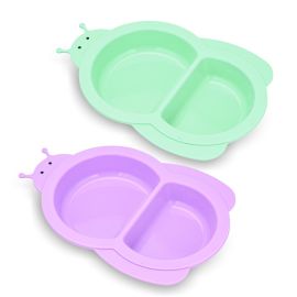 Fissman Silicone Divided Bowl For Kids 340ml