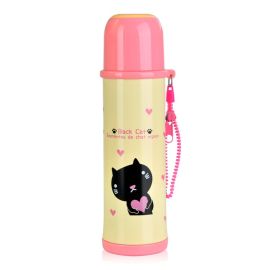 Double Wall Vacuum Bottle Stainless Steel (Yellow And Pink) 480ml