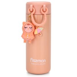 Double Wall Vacuum Flask 380ml Pink (Stainless Steel)