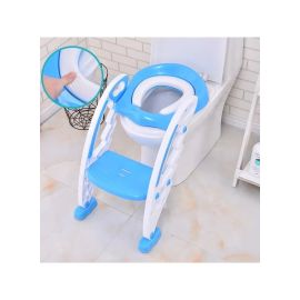 Children's Toilet Trainer, Potty Toilet Seat Baby Toddler Children's Toilet Trainer with Step Ladder for Boys and Girls