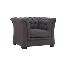 Mab Chester Hill Sofa 1 Seater Dark Brown 100x80x80