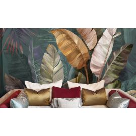 Affresco Leaf Patterned Wallpaper AB305 - 135cm