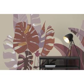 Affresco Aesthetic Leaves Wallpaper AF2165 - 135cm