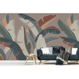 Affresco Tropical Leaves Wallpaper AF2176 - width 135cm