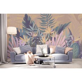 Affresco Tropical Leaves Wallpaper AF2177 - width 135cm