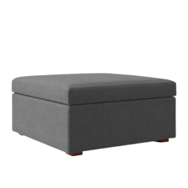 Anselm Ottoman with Storage, Footrest, Foot Stall, Square Floor Pillow for Living Room, Bedroom