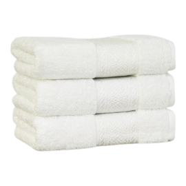  ARABESQUE FACE TOWEL 50X100CM WHITE D