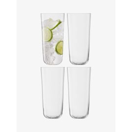  Arc Highball 550ml Clear x 4, Glassware for Drinking Water, Beer, or Soda, Water glass 