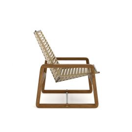 LATONA Outdoor Chair for Garden Patio Balcony Wood Armchair