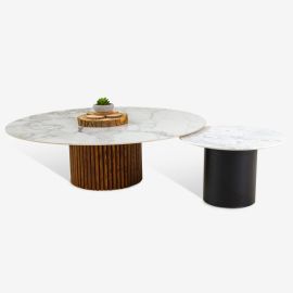 Millerighe & Jug Round Ceramic Coffee Table Set, tea table, counter table, side table.