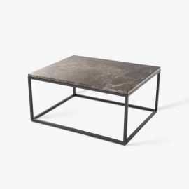 Jordan Coffee Table, Modern Square Sofa Side Table Marble Tabletop, tea table, counter table.