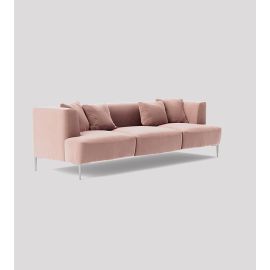 Kallas Sofa, Loveseat, Sofa, Couch with Armrest, settee Cozy Minimalist Modern Style for Living room- Pink