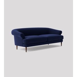 Rennes Sofa, Loveseat, Sofa, Couch with Armrest, settee Cozy Minimalist Modern Style for Living and Family Room- Midnight Blue