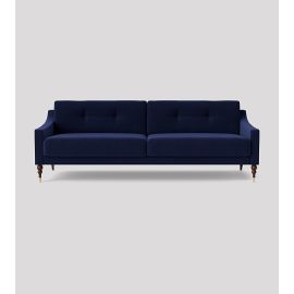 Reyna Sofa, Loveseat, Tufted Sofa,  Couch with Armrest/settee Cozy Minimalist Modern Style for Living and Family Room- Midnight Blue