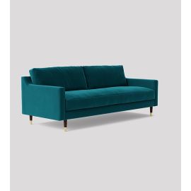 Rieti Sofa, Loveseat, Sofa,  Couch with Armrest, settee Cozy Minimalist Modern Style for Living and Family Room- Blue green