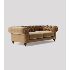 Winston Sofa, Loveseat, Tufted Sofa, Couch with Armrest, settee Cozy Modern Style for Living and Family Room- Brown