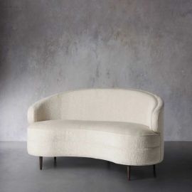 Flynn Sofa, Loveseat Sofa , Upholstered couch, settee Cozy Minimalist Modern Style for Living and Family Room furniture