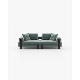 Davis Blue Sofa, Loveseat, Sofa, Couch with Armrest, settee Cozy Minimalist Modern Style for Living and Family Room