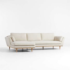 Ocean Sectional Sofa, L Shape Couch, settee Cozy Minimalist Modern Style for Living and Family Room