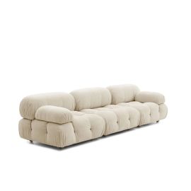 Riz Sofa-Boucle,  Loveseat Sofa, Tufted sofa, settee Cozy Minimalist Modern Style for Living and Family Room furniture