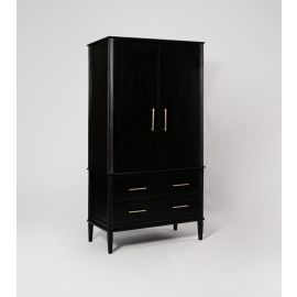 Claudine Double Wardrobe, Garment Storage with Drawers, Closet, Double Door Cabinet 