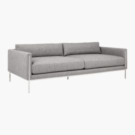 Ryker Sofa, Loveseat Sofa, Couch with Armrest, bench, settee Cozy Minimalist Modern Style for Living and Family room- Grey