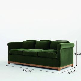 Hala Sofa, couch, Loveseat, Sofa, Couch with Armrest, settee Cozy Minimalist Modern for Living Room