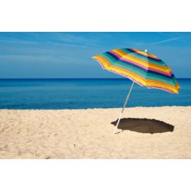 BEACH UMBRELLA MULTICOLOURS BEACH UMBRELLA FOR SAND ALUMINUM POLE UV 50+ PROTECTION OUTDOOR WINDPROOF BEACH UMBRELLA WITH SAND ANCHOR FOR BEACH PATIO LAWN GARDEN BACKYARD