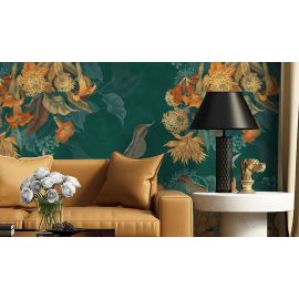 Affresco Design Art Wallpaper - Bright flowers  - Width 135cm