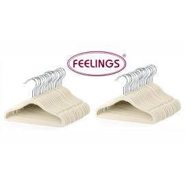 Feelings Hangers Plain 50 Pcs  Plastic Set of 01