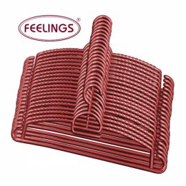 Feelings Hangers Plain 20 Pcs Plastic Set of 01