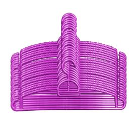 Feelings Hangers Plain 24 Pcs Purple Plastic Set of 01