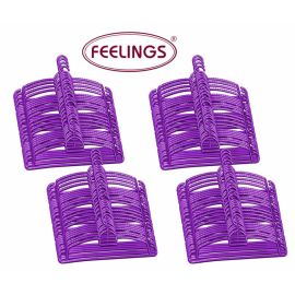 Feelings Hangers Plain 120 Pcs Plastic Set of 01