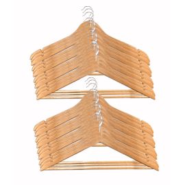 Feelings Hangers Plain 24 Pcs Wooden Set of 01