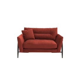 The Ercol Bellaria Fabric Snuggler Armchair in Red Color