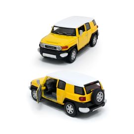 Toyota FJ Cruiser 1/36 Scale Die Cast Metal Doors Openable Pull Back Action Toy Car