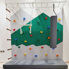 Moon Kids Mountain Climbing Wall - Medium Size (Light Grey & Green Climbing Wall Panel)