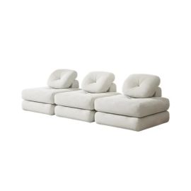 Coco Cloud Modular 3-Seater Sofa Velvet, Couch/loveseat/settee