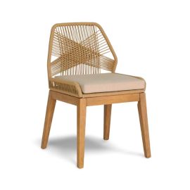 COCO TEAK DINING CHAIR WITH ROPE NATURAL