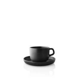 Cup 20cl w/saucer Nordic kitchen, Mug Stoneware, Coffee Cup, Handle Cup with saucer