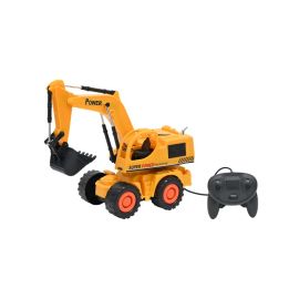 Battery Operated Wired Remote Control Excavator Super Power JCB Truck Toy for Kids