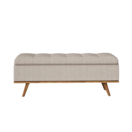 Davina Storage Bench, Modern Ottoman/Pouf with storage Bench, Entry way Bench | Ottoman Bench for Living Room & Bedroom